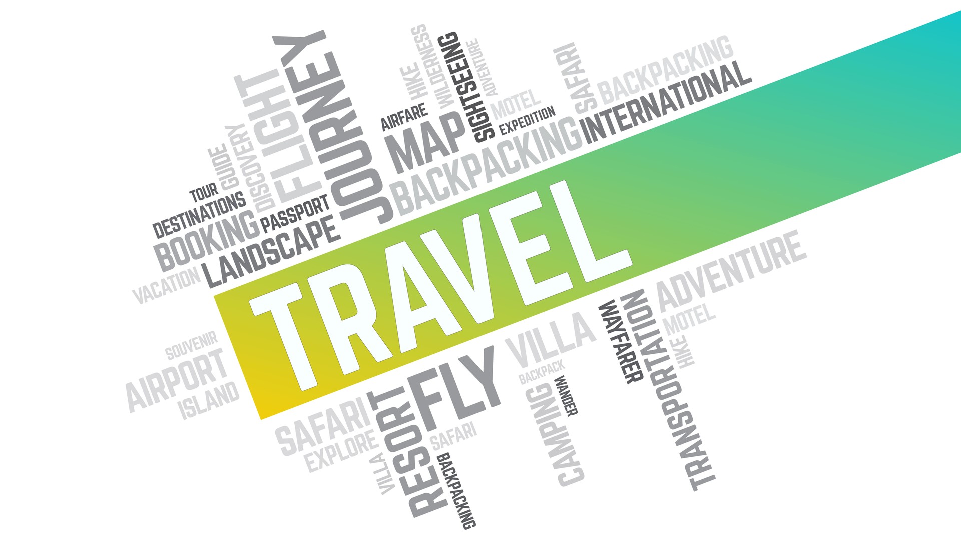 Travel and Adventure Word Cloud